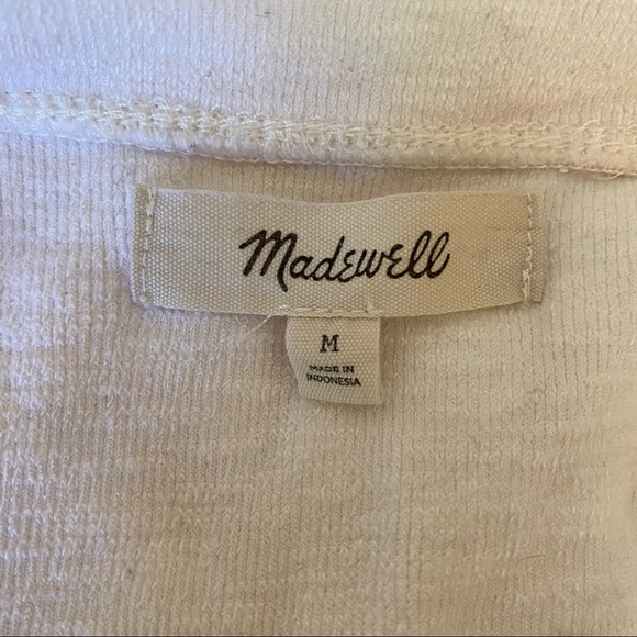 Madewell Westville Raglan Tshirt - textured white cotton, size M - Picture 3 of 7